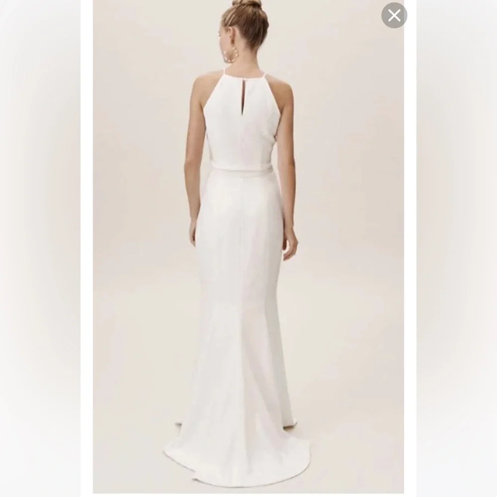 Wedding separates. Bhldn Amy Kuschel. Size 2. Fitted top + mermaid skirt. - Picture 4 of 4